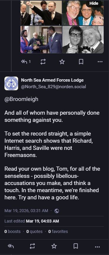 Freemason lies